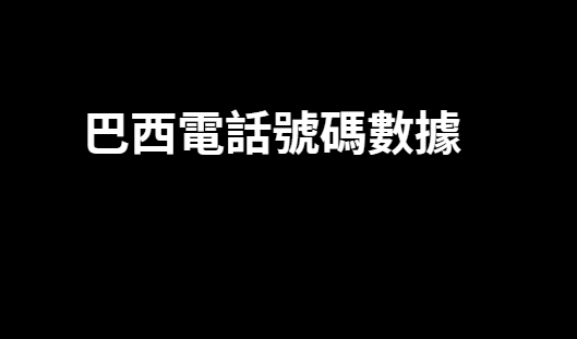 巴西電話號碼數據